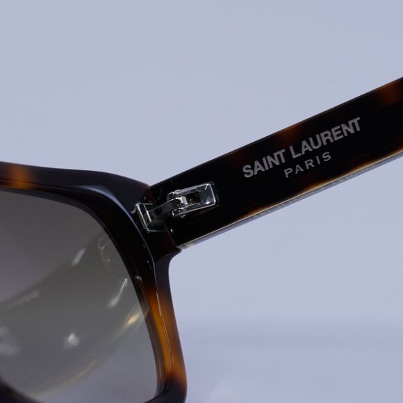Saint Laurent SL662 002 Sunglasses Havana Rectangle Frame, Brown Lenses - Picture 8 of 11